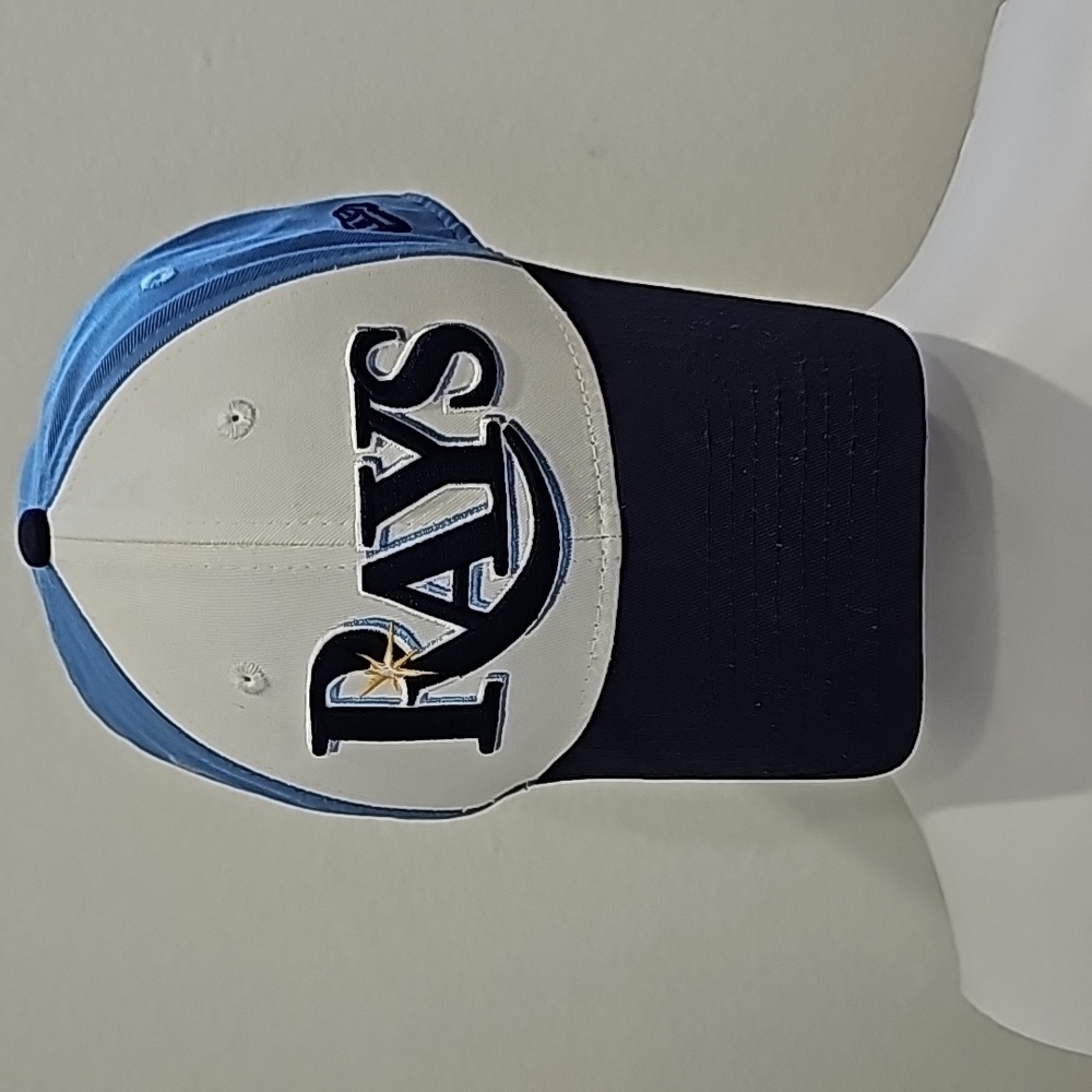 New Era Tampa Rays hat adjustable strap blue white